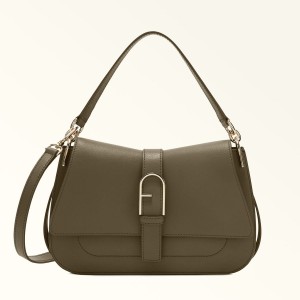 Borsa a Mano Furla FLOW Donna Verde Oliva | 6710-XNAMP