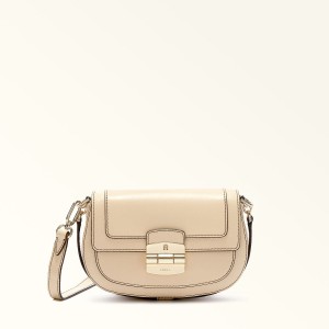 Borse Crossbody Furla CLUB 2 Donna Beige | 9653-HDORS