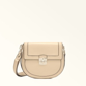 Borse Crossbody Furla CLUB 2 Donna Beige | 8463-NOJXM