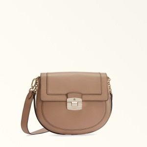 Borse Crossbody Furla CLUB 2 Donna Caffè | 8930-GVNLK