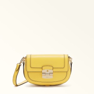 Borse Crossbody Furla CLUB 2 Donna Gialle | 5061-TOMVK