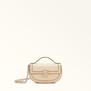 Mini Borse Furla CLUB 2 Donna Beige | 9714-GEWUN