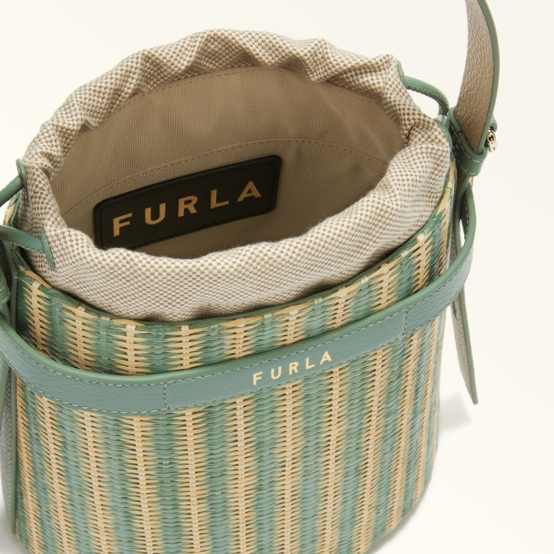 Borse A Secchiello Furla GIOVE Donna Verdi | 3560-ZIFPG