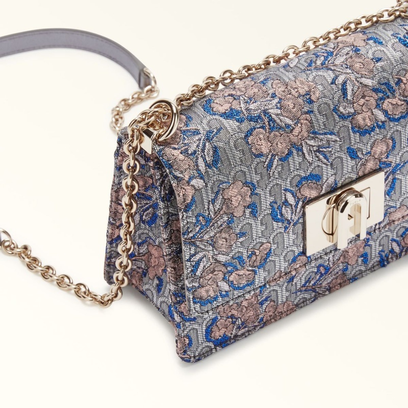 Borse Crossbody Furla 1927 Donna Argento | 4721-LPQUV