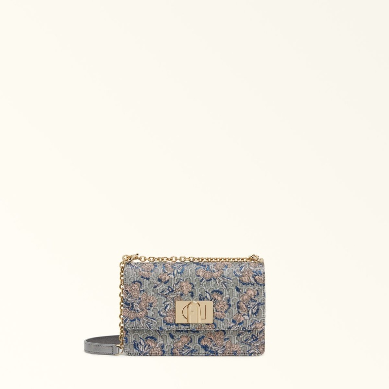 Borse Crossbody Furla 1927 Donna Argento | 4721-LPQUV