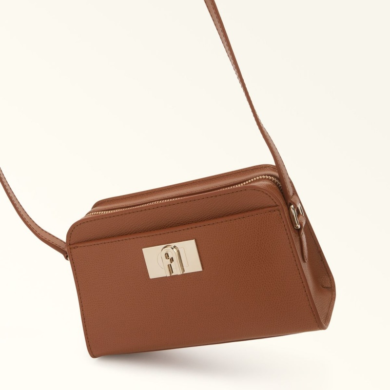 Borse Crossbody Furla 1927 Donna Marroni | 9612-BYNJW