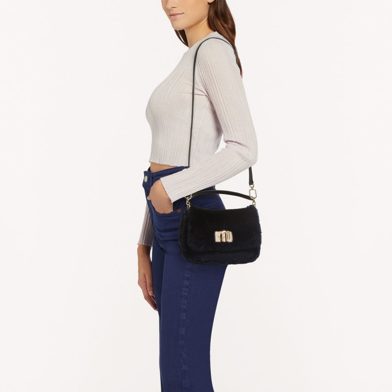 Borse Crossbody Furla 1927 SOFT Donna Nere | 0546-ELPQW