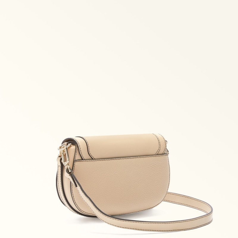 Borse Crossbody Furla CLUB 2 Donna Beige | 9653-HDORS