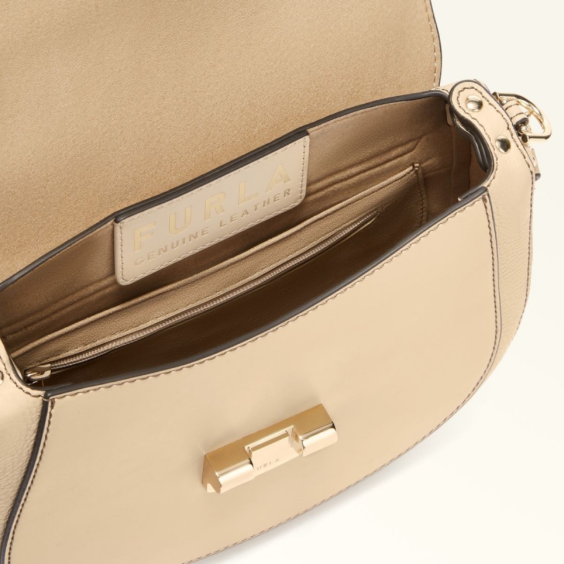 Borse Crossbody Furla CLUB 2 Donna Beige | 8463-NOJXM