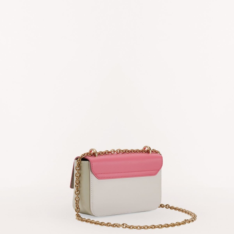 Borse Crossbody Furla METROPOLIS Donna Rosa Bianche | 9247-BJZSC