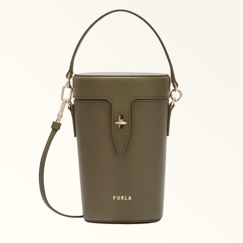 Borse Crossbody Furla NET Donna Verde Oliva | 8104-GPDJZ