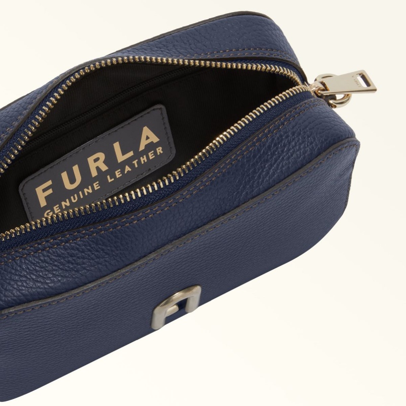 Borse Crossbody Furla PRIMULA Donna Blu Marino | 8543-YOWKZ