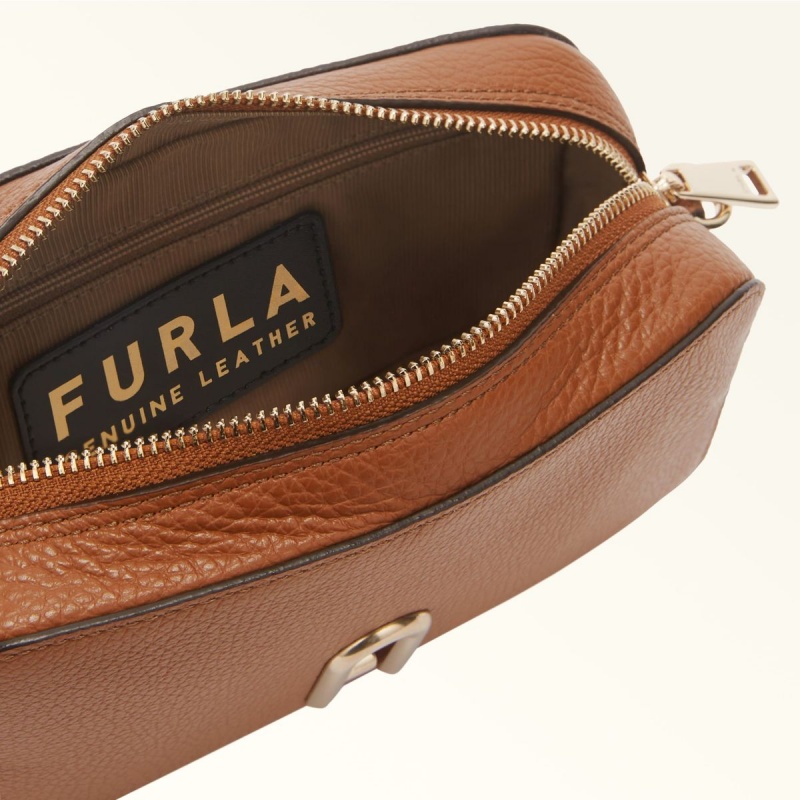 Borse Crossbody Furla PRIMULA Donna Marroni | 1750-GXZKR