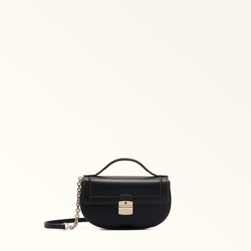 Mini Borse Furla CLUB 2 Donna Nere | 2537-MRKOL