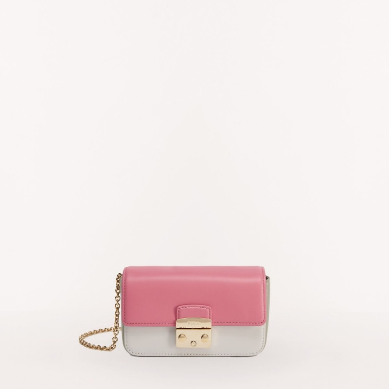 Mini Borse Furla METROPOLIS Donna Rosa Bianche | 8397-DLWOG