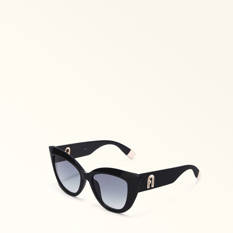 Occhiali da Sole Furla SUNGLASSES Donna Nere | 0639-UFRQX