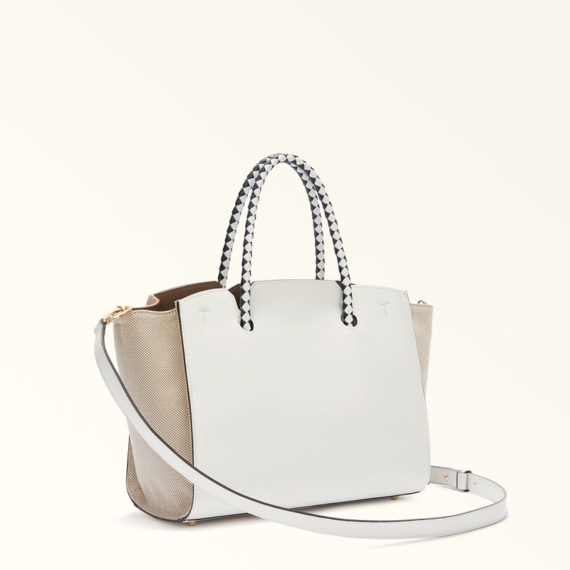 Totes Furla GENESI Donna Bianche | 4519-XAIHJ